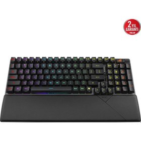 Resim Asus Rog Strix Scope Iı 96 Nx Snow Switch Rgb Siyah Kablosuz Eng-q Mekanik Gaming Klavye 