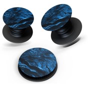 Resim Kılıfland Desenli Pop Socket Blue Marble Telefon Tutucu Popsocket Stand 