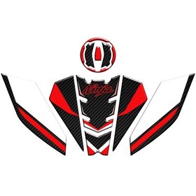 Resim Kawasaki Ninja 500 Tank Pad Set 002 Kırmızı Siyah 