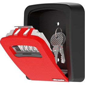 Resim Insafe ISC803KEY Şifreli Anahtar Kutusu - Anahtar Dolabı - Kasa - Kırmızı 