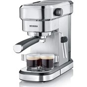 Resim Severin Ka 5994 Espresso Espresso Makinesi, 1 Veya 2 Fincanlık Basınç 15 Bar, 1350 W, Paslanmaz Çelik, Gümüş/siyah 