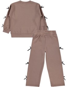Resim Civil Girls Kız Çocuk Fiyonklu 6-9 Yaş Eşofman Takımı - Bej - Vizon / 8-9 Yaş 