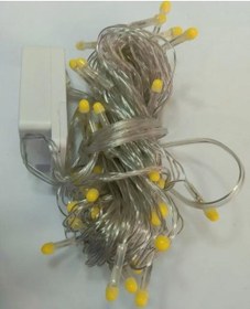 Resim 10m 100 Led Damla Uçlu Led Işık Beyaz Işık Şeffaf Kablo 