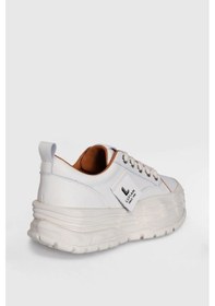 Resim Lufian Zeta Beyaz Hakiki Deri Kadın Sneaker Ayakkabı Beyaz 