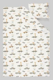 Resim Organik Park Yatak Nevresim Takımı (80x120) - Minik Yarışçılar 80 x 120 