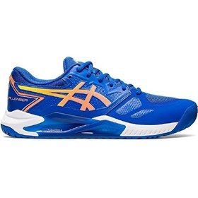 Resim Asics Gel Challenger 13 Mavi Turuncu Erkek Tenis Ayakkabısı Asics