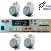 Resim STİ Mağaza Müzik Sistemi Seti Bluetooth Usb Aux 