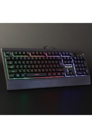 Resim Rush Oops Rk303 Rainbow Mekanik Hisli Gaming Oyuncu Klavyesi 