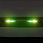 Resim Oldfriend 2 Adet Renkli Araç Led Dekorasyon Işık Fan Döner Aydınlatma 