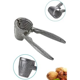 Resim Macgon Ceviz Kıracağı Paslanmaz Metal Yaylı Basmalı Badem Fındık Kıracak 