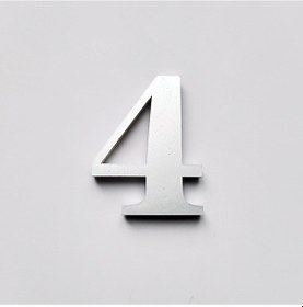 Resim Gendec 5 Cm No 4 Yapışkanlı Metalik Gri 