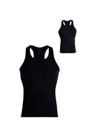 Resim Ceylanoğlu C025 Erkek Penye Ribana 2'li Spor Atlet - Siyah - Xl Siyah 