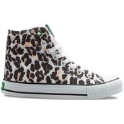 Resim Benetton® | Bn-30190 - 3374 Beyaz - Leopar Kadın Sneaker 