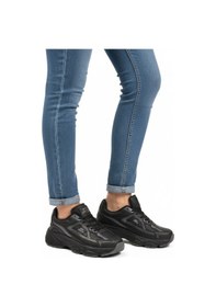Resim Slazenger Siyah Bağcıklı Hafif Cilt Unisex Spor Ayakkabı Zafira G Siyah-siyah 