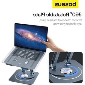 Resim Baseus Ayarlanabilir Dizüstü Bilgisayar Standı, 360 Derece Dönebilen Ayarlanabilir Dizüstü Bilgisayar Standı Üç Katlı Versiyon Macbook Air Pro, Dell Xps, Hp Vb. İçin Ergonomik Katlanabilir Stand 124-Pembe 
