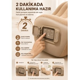 Resim Robo Dahili Pompalı Kendi Kendine Şişen Şişme Şezlong 