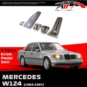 Resim Mercedes E Serisi W124 Krom Pedal Seti 5 Parça Manuel Diğer