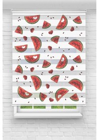 Resim Perdecizade Enxboy Karpuz Dijital Baskılı Zebra Perde-cocuk Odası-stor Perde Pz-786 Renkli 