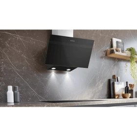 Resim Siemens LC63KPJ61T Siyah Eğimli Duvar Tipi Ankastre Davlumbaz 360 m3/sa Yüksek Emiş Gücü 