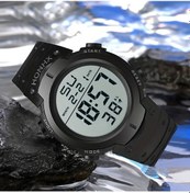 Resim Sunshine022 Siyah Moda Çok Amaçlı Outdoor Spor Lüminesans Elektronik Saat Kronograf Alarmlı Diğer 