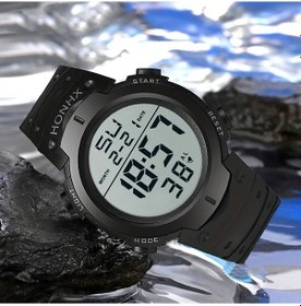 Resim Sunshine022 Siyah Moda Çok Amaçlı Outdoor Spor Lüminesans Elektronik Saat Kronograf Alarmlı Diğer 