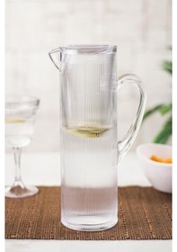 Resim Akrilik Barok 1,5 Lt Şeffaf Sürahi 