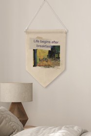 Resim Oturma Odası Pinterest Duvar Dekoru, Van Gogh Sanat Serisi, Kanvas Flama Askılı Duvar Örtüsü NO:419 - Renkli - 9 / 70 x 100 