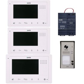 Resim Pratik PratikKart Villa Tipi Görüntülü Diafon Sistemi 3 Daire 2K400-2K92B-2KPC6 