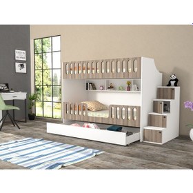 Resim Astana Mdf Yavrulu Seyyar Merdivenli Ranza Crd M2 