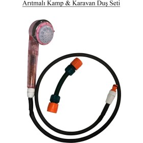 Resim Car-Fil Spa Masaj Özellikli Arıtmalı Kamp & Karavan Duş Seti - City Water Uyumlu 