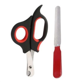 Resim Evcil Hayvan Tırnak Makası Ve Törpü Seti Manikür Pedikür Pati Bakım Aleti Kaymaz Sap 