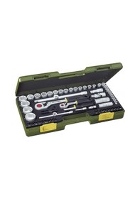 Resim Proxxon 23286 1/4" Ve 1/2" Cırcır Kollu 65 Parça Lokma Takımı Ve 