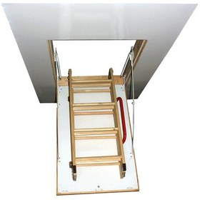 Resim Maya Ahşap 70x120 CM Katlanır Çatı Merdiveni 