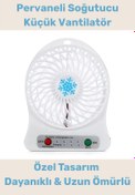 Resim PeraNova Özel Seri Usb Şarjlı 3 Kademeli Sessiz Taşınabilir Mini Fan Pervaneli Soğutucu Küçük Vantilatör 