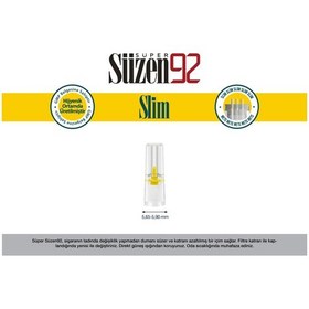 Resim Süzen92 Sigara Ağızlığı Filtresi Slim 270'li Poşet + 30'lu Adaptör 