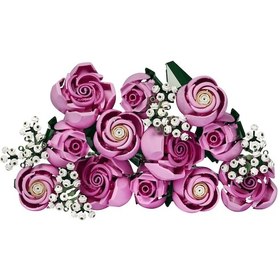 Resim LEGO® Botanicals Pembe Gül Buketi 10374 - Yetiskinler için 4 Bahar Çiçegi Içeren Dekoratif Çiçek Modeli Yapim Seti (789 Parça) 