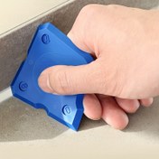 Resim 4 adet Silikon Derz Dolgu Aracı Seti, Silikon Derz Mühürleyici Yayılımcı Spatula Kazıyıcı, Kenar Onarım Araçları, Zemin Fayans Kenarları Temizleyici 