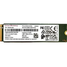 Resim Union Memory AM6A0 512GB Pcie GEN4X4 3900-3100 Mb/s 2280 M.2 Nvme SSD Oem 