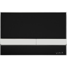 Resim VitrA Select 740-1101 Kumanda Paneli, Siyah - Krom 
