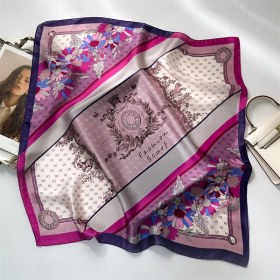 Resim Fernca1 Çizgili Eşarp Ipek Eşarp 70CM Küçük Kare Kafa Bandı Saç Türbanı Kravat Çanta (Yurt Dışından) 