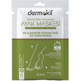 Resim DERMOKİL KİL VE KENEVİR YAĞLI PEELİNG ETKİLİ AYAK MASKESİ 35 ML 