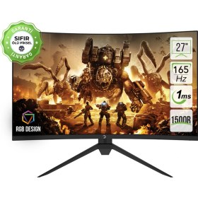 Resim Gamepower Intense X20 27" 165HZ 1ms (HDMI+Display) FreeSync Full HD Curved LED Monitör 