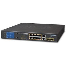 Resim PL-GSD-1222VHP 8 Port Gigabit Poe 2 Port 1000BASE-T Sfp 120W Poe Switch 