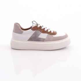 Resim Dgn Kadın Bağcıklı Sneaker Ayakkabı Beyaz 576152678 