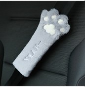 Resim Araba Peluş Başkanı Yastık Kedi Pençe Araba Boyun Yastık Araba Kadın Dekoratif Malzemeleri, Renk: Gri Omuz Pedi, Size:gray Shoulder Pad 