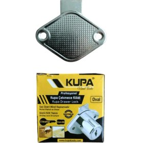 Resim Kupa Hırdavat Kupa Çekmece Kilidi - Oval 