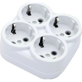 Resim Genel Markalar 4 Lü Topraklı Golyat Fiş Priz 