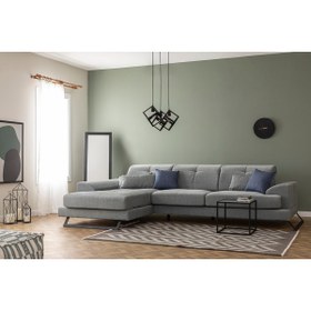 Resim Vivense FRİDO KETEN KÖŞE KOLTUK, GRİ 