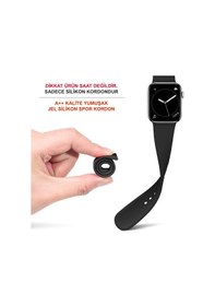 Resim Apple Uyumlu Watch Kordon 2 3 4 5 6 Se 38 40 MM Kordon Silikon Kayış 