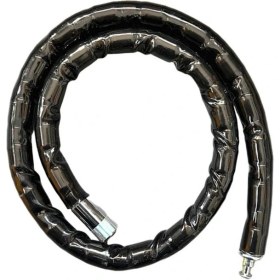 Resim Motorsiklet Kilidi Anahtarlı Körüklü Siyah ( Boy : 120CM-ÇAP : 22MM ) 